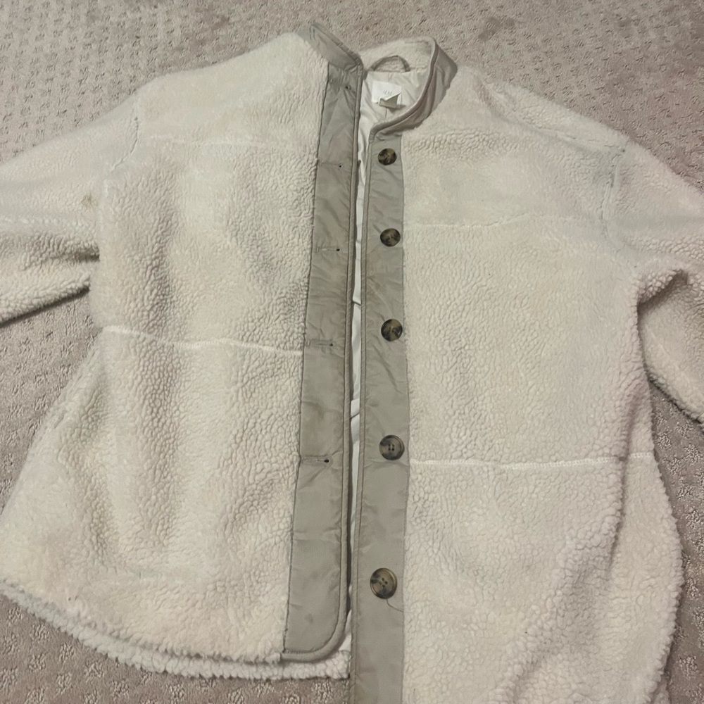 Sherpa jacket - pretty thick / heavy